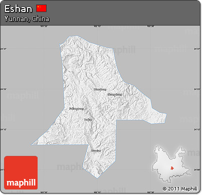 Gray Map of Eshan, single color outside
