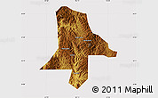 Physical Map of Eshan, cropped outside