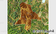 Physical Map of Eshan, satellite outside