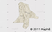 Shaded Relief Map of Eshan, cropped outside