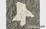 Shaded Relief Map of Eshan, darken