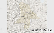 Shaded Relief Map of Eshan, lighten