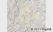 Shaded Relief Map of Eshan, semi-desaturated