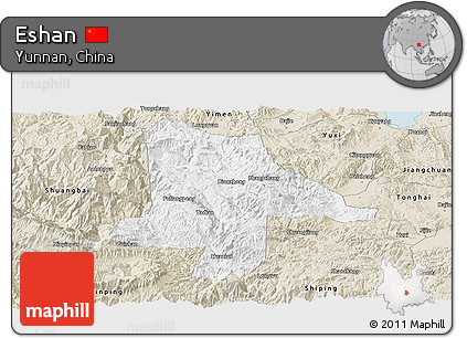 Classic Style Panoramic Map of Eshan