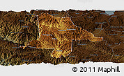 Physical Panoramic Map of Eshan, darken