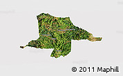 Satellite Panoramic Map of Eshan, cropped outside