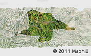 Satellite Panoramic Map of Eshan, lighten