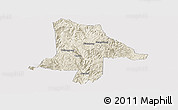 Shaded Relief Panoramic Map of Eshan, cropped outside