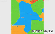Political Simple Map of Eshan