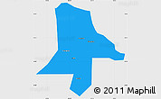 Political Simple Map of Eshan, single color outside