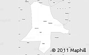 Silver Style Simple Map of Eshan
