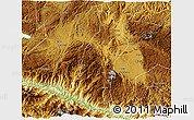 Physical 3D Map of Gejiu Shi