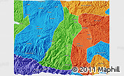 Political 3D Map of Gejiu Shi