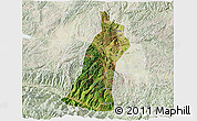 Satellite 3D Map of Gejiu Shi, lighten