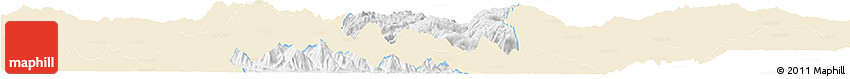 Classic Style Horizon Map of Gejiu Shi, single color outside