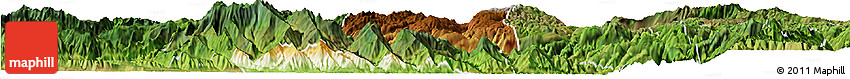 Physical Horizon Map of Gejiu Shi, satellite outside