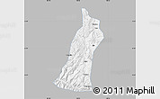 Gray Map of Gejiu Shi, single color outside