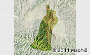 Satellite Map of Gejiu Shi, lighten