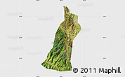 Satellite Map of Gejiu Shi, single color outside