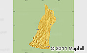 Savanna Style Map of Gejiu Shi, single color outside
