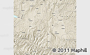 Shaded Relief Map of Gejiu Shi