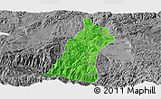 Political Panoramic Map of Gejiu Shi, desaturated