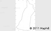 Blank Simple Map of Gejiu Shi, cropped outside, no labels