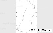 Blank Simple Map of Gejiu Shi, cropped outside