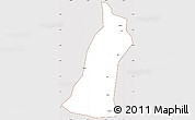 Classic Style Simple Map of Gejiu Shi, cropped outside