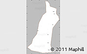 Gray Simple Map of Gejiu Shi, cropped outside
