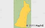 Savanna Style Simple Map of Gejiu Shi, cropped outside
