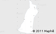 Silver Style Simple Map of Gejiu Shi, single color outside