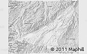 Silver Style 3D Map of Gengma