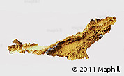 Physical Panoramic Map of Gengma, cropped outside