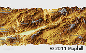 Physical Panoramic Map of Gengma
