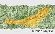 Savanna Style Panoramic Map of Gengma
