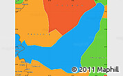 Political Simple Map of Gengma