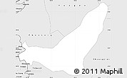 Silver Style Simple Map of Gengma