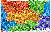 Political 3D Map of Honghe