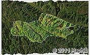 Satellite 3D Map of Honghe, darken