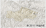 Shaded Relief 3D Map of Honghe, lighten