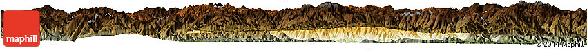 Physical Horizon Map of Honghe, darken