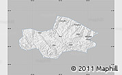 Gray Map of Honghe, single color outside
