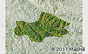 Satellite Map of Honghe, lighten
