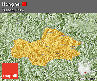 Savanna Style Map of Honghe