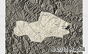 Shaded Relief Map of Honghe, darken