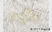 Shaded Relief Map of Honghe, lighten
