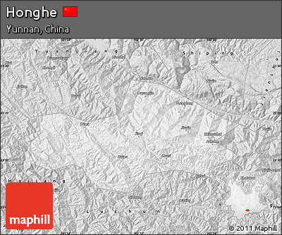Silver Style Map of Honghe