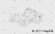 Silver Style Map of Honghe, single color outside
