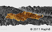 Physical Panoramic Map of Honghe, darken, desaturated